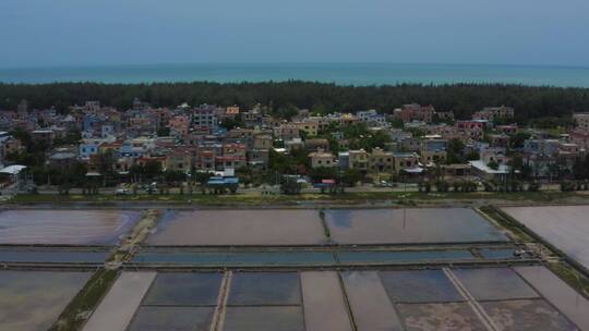 莺歌海海盐场海盐蒸发池结晶池粗盐老盐03