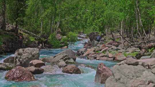 新疆博乐天山大峡谷自然风景