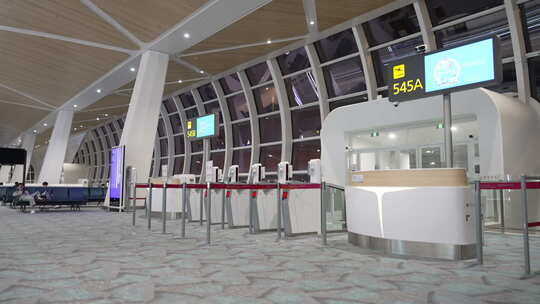 上海浦东国际机场视频素材模板下载