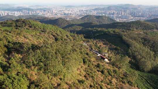 大山平推航拍空镜素材