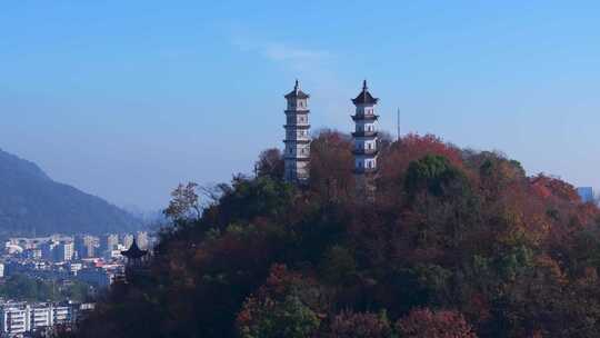 台州临海台州府城巾山塔群