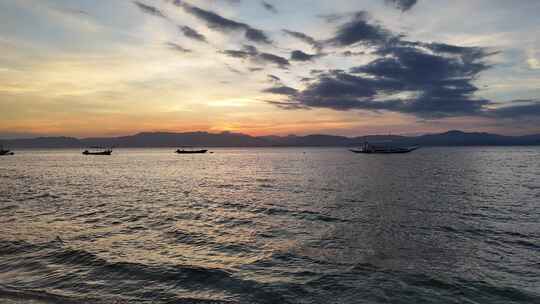 海岛海边休闲度假区航拍空镜