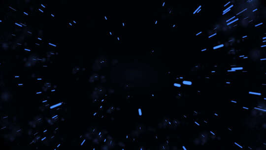 蓝色光环粒子爆炸