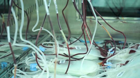 4K 血液制备  浓缩血小板 自动分浆仪视频素材模板下载