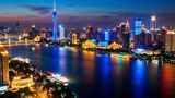 广州塔珠江新城夜景俯瞰高清在线视频素材下载
