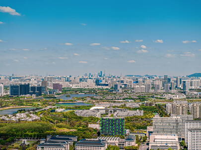 南京江宁拍新街口市区晴天