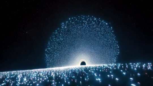 星空粒子特效背景画面