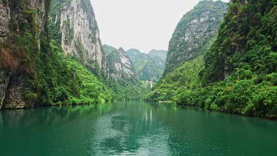 绿水青山江河峡谷自然风光视频素材模板下载