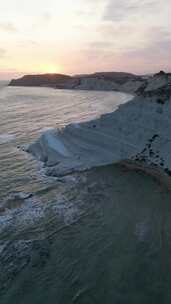 Scala dei Turchi的航拍视