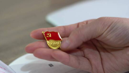 共产党员学习红色主题教育视频视频素材模板下载