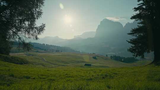 Alpe Di Siusi，白云石，山，