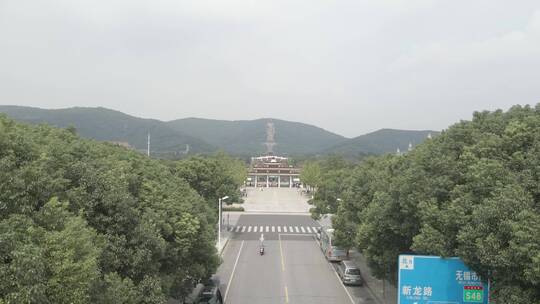 无锡灵山大佛4K航拍原素材