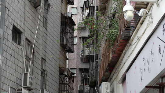 深圳城中村街道道路马路郊外郊区社区