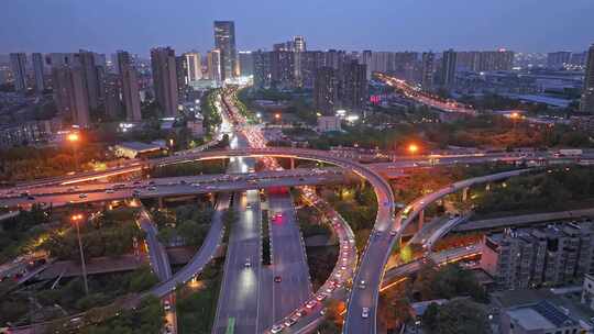 西安三桥立交桥夜景