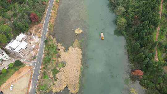 衡东洣水十里画廊谭江渔村景区风光