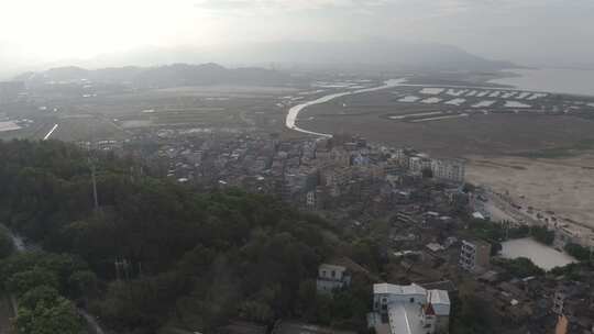 城市 航拍 大景 河流