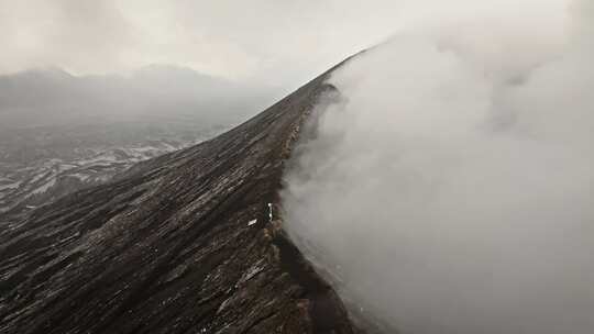 航拍Bromo火山