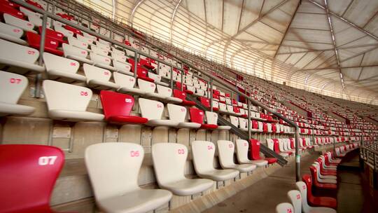 北京鸟巢国家体育场看台上的座椅