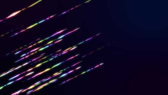 彩色粒子线条抽象彩虹