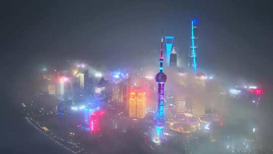 2024上海 上海云雾 上海夜景云雾