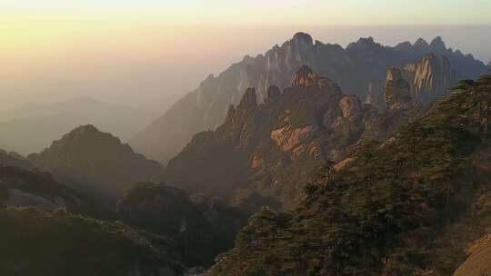 航拍黄山风景区