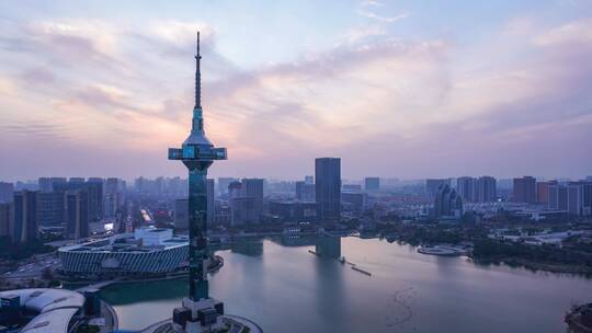 盐城市中心延时合集 盐立方 聚龙湖夜景合集