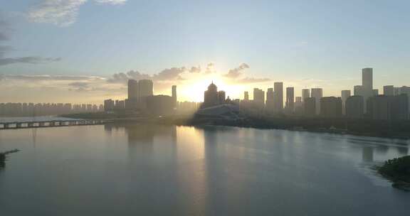 沈阳 浑河 大景 航拍