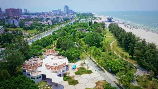 中国广西北海市美丽的海滨城市