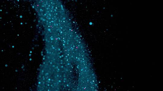 蓝色粒子颗粒光斑闪烁 (2)