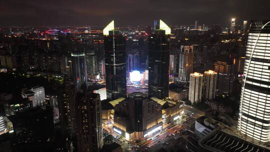 徐家汇港汇恒隆广场夜景延时摄影