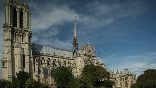 巴黎圣母院视频素材模板下载