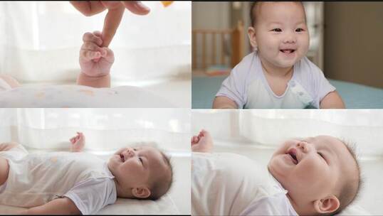 中国婴儿笑容小手