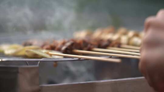 4K烧烤野餐BBQ烧烤野餐实拍视频