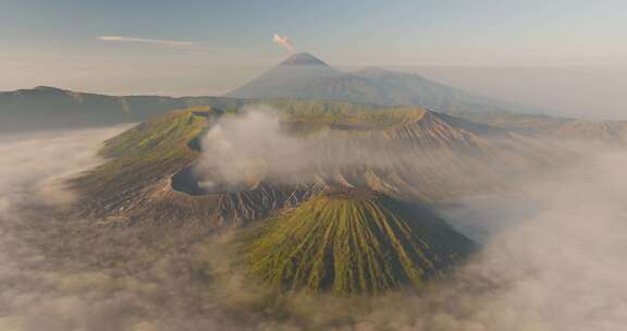 航拍印尼Bromo火山