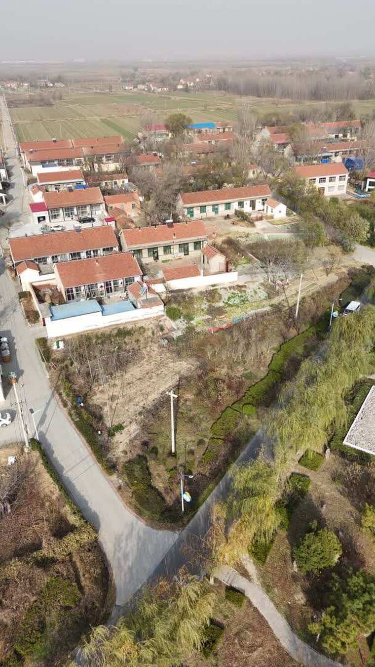 乡村民居航拍全景