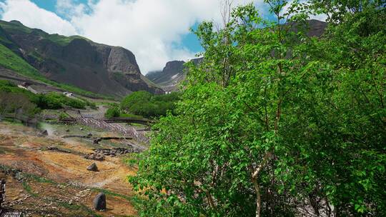 天然火山温泉视频素材模板下载