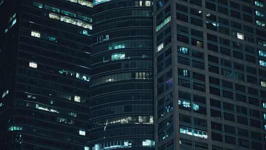 深圳城市高楼夜景办公楼411