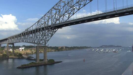 美洲巴拿马运河大桥视频素材模板下载