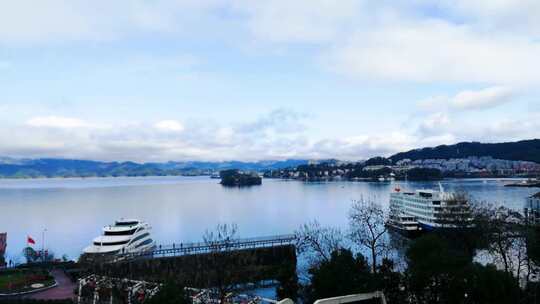 浙江千岛湖 旅游 游览 千岛湖全景