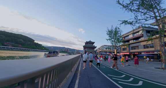 高清实拍四川广元城市夜景