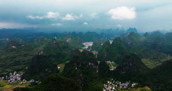 4k桂林阳朔山水航拍