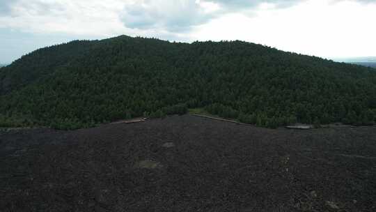 黑龙江五大连池火山群航拍