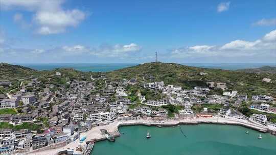 舟山东极岛全景航拍