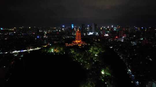 佛山魁星夜景航拍