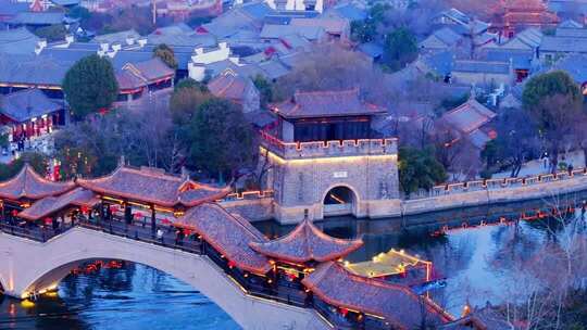 航拍台儿庄古城荟萃版