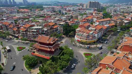 航拍泉州朝天门景观视频素材模板下载