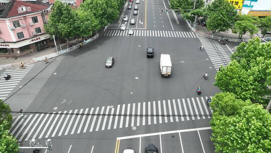 闵行区莲花路十路口航拍