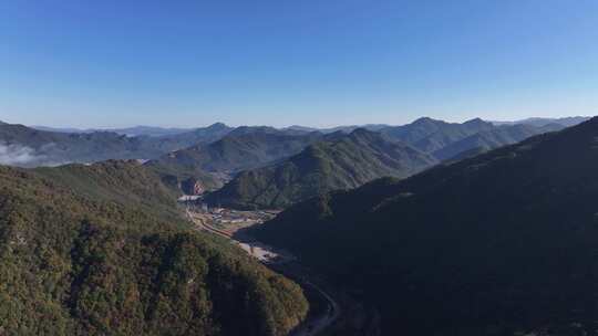 大气4K航拍东北辽宁本溪市老边沟风景区