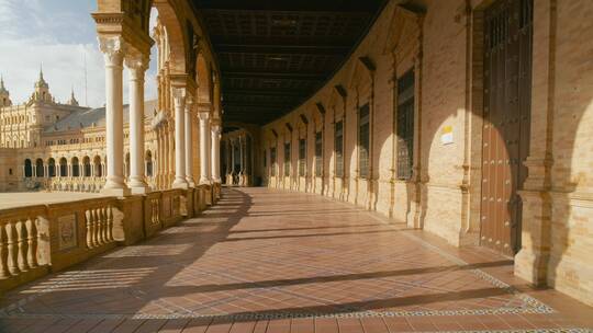 西班牙的历史建筑视频素材模板下载