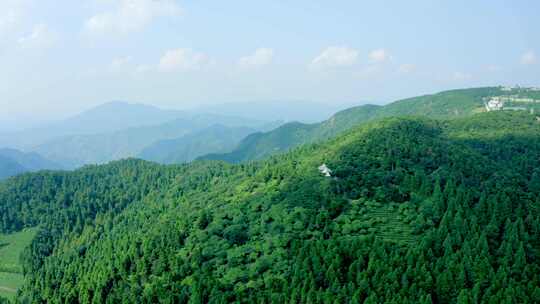 原创航拍天台山华顶国家森林公园4K